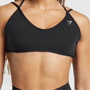 2 Gymshark Black Sports Bra with Cross-Back Straps